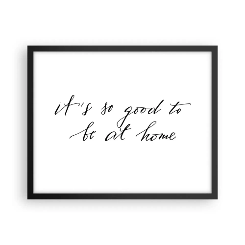 Plakat i sort ramme - Hele sandheden - 50x40 cm