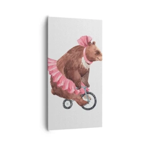 Lærredstryk - Billede på lærred - Sikke et cirkus! - 65x120 cm