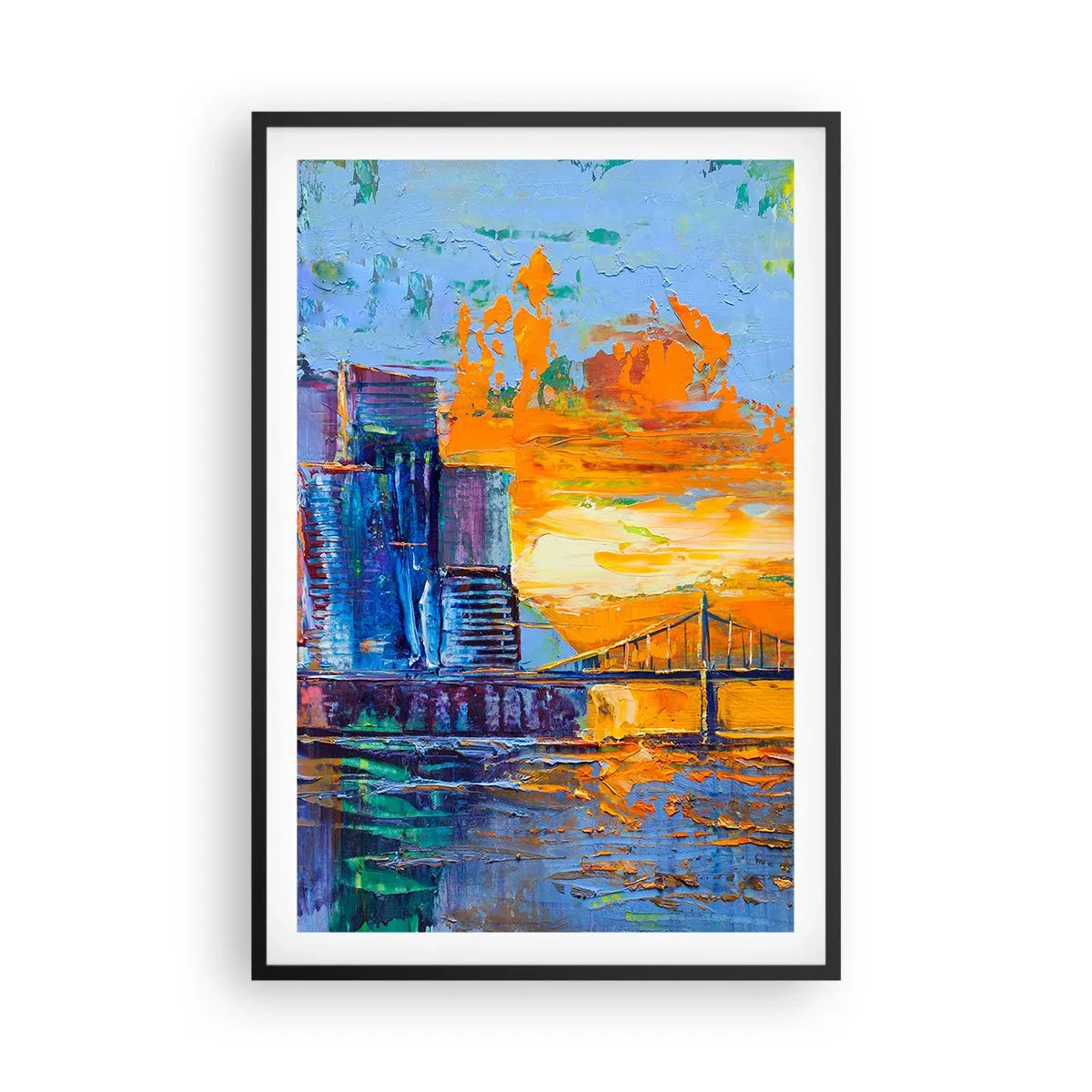 Plakat i sort ramme - Kultur og natur - 61x91 cm