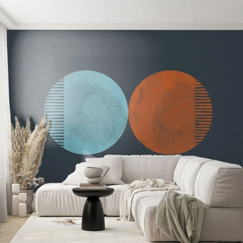 Fototapet Standard Eco - Kun geometri? - Abstraktion, Stykke, Distrikter - 500x350 cm