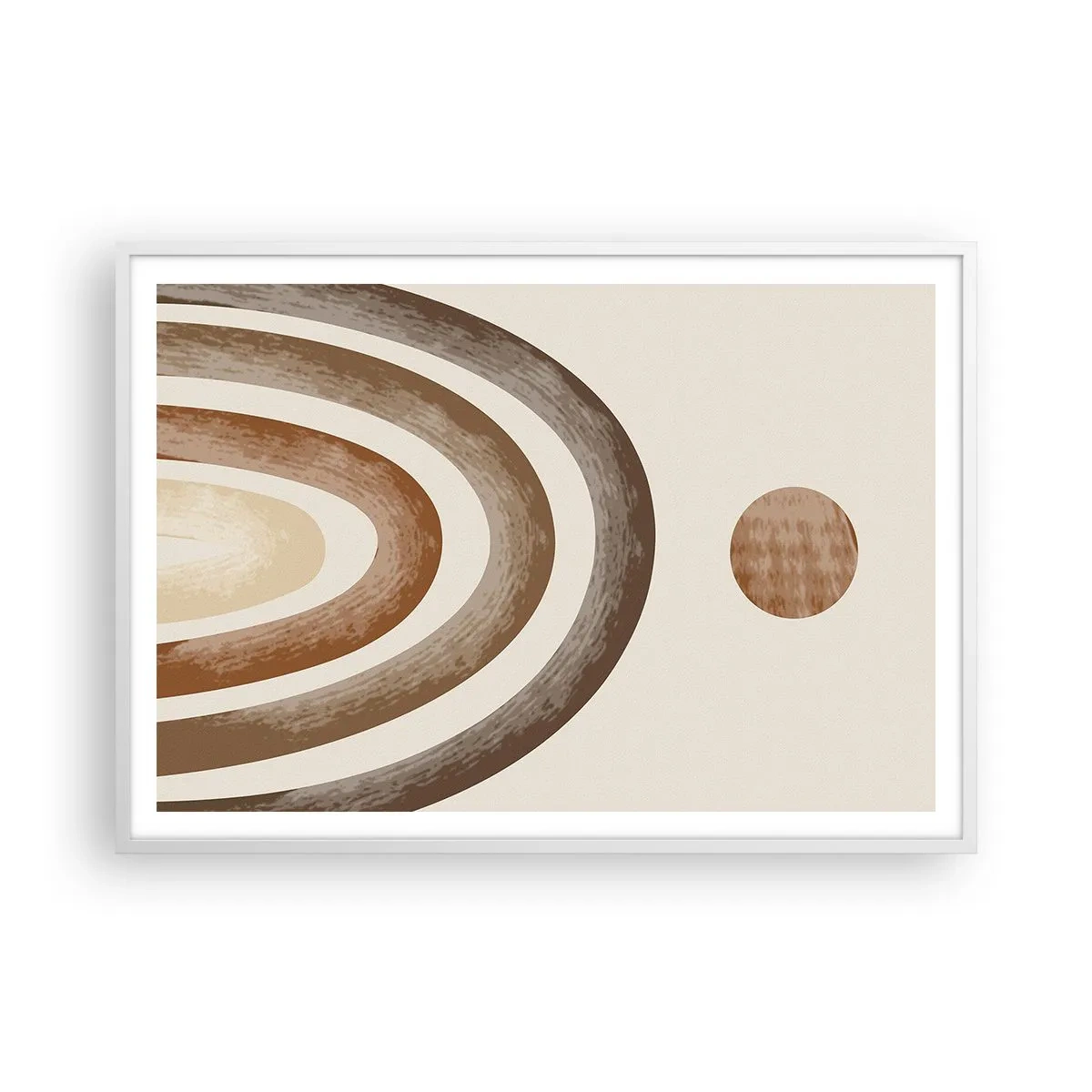 Plakat i hvid ramme - I en galakse langt, langt væk - 100x70 cm