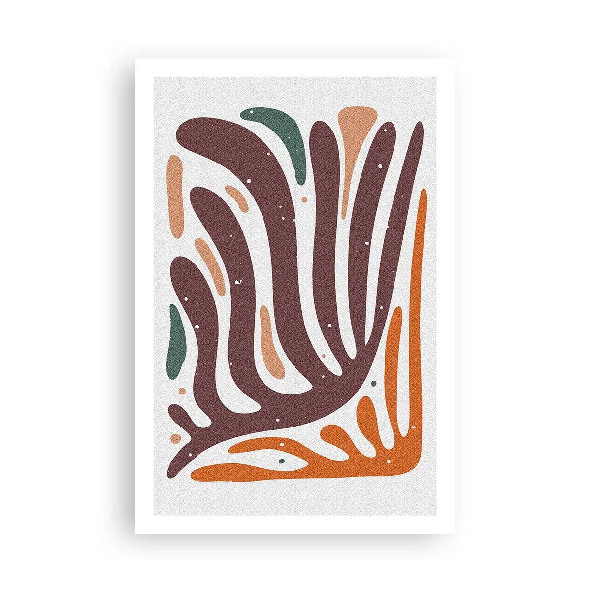Plakat - Strålende organisk komposition - 61x91 cm
