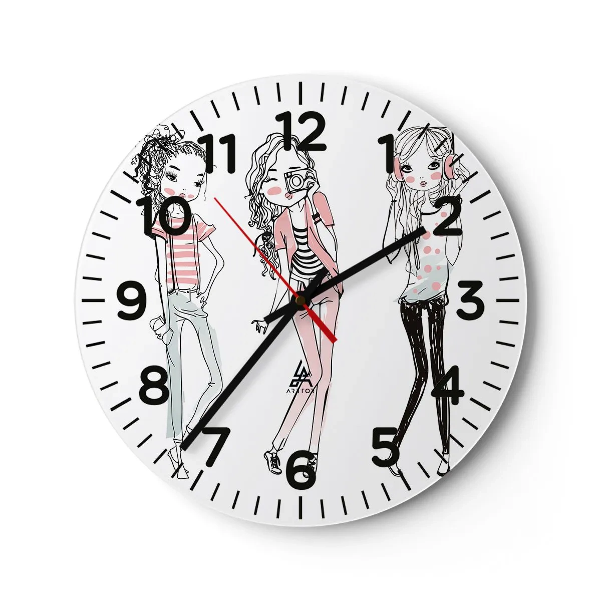 Vægur, Uret - Det bliver sjovt - 40x40 cm