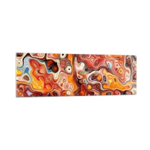 Billede på glas - Hvis nødderne var smeltet i honningen - 160x50 cm