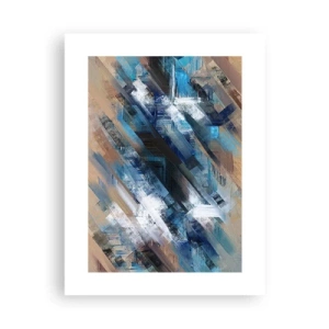 Plakat - På en blå skråning - 30x40 cm