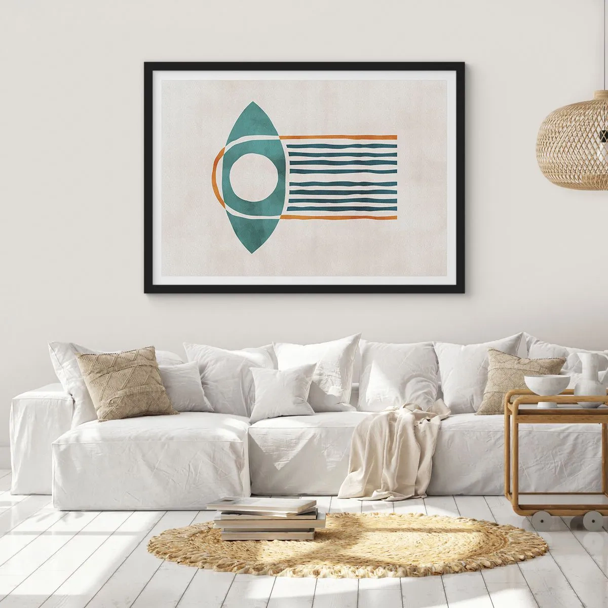 Plakat i sort ramme - Tegn og ritualer - 40x30 cm