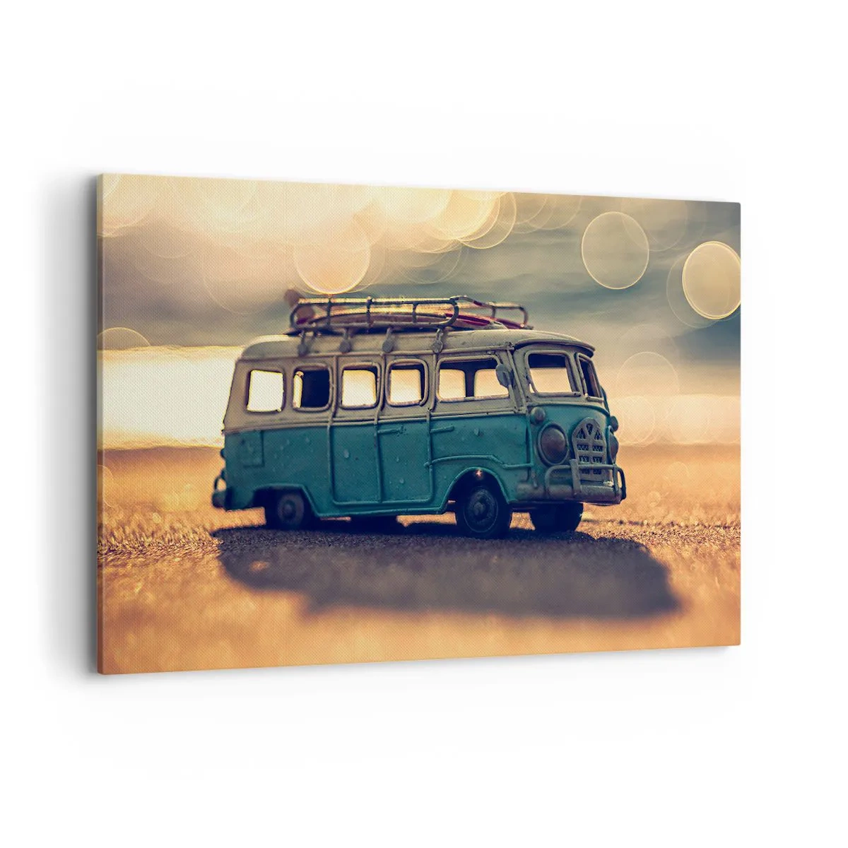 Lærredstryk - Billede på lærred - Enden på idolerne: penge og arbejde - 120x80 cm