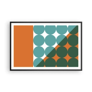 Plakat i sort ramme - Op og over - 91x61 cm