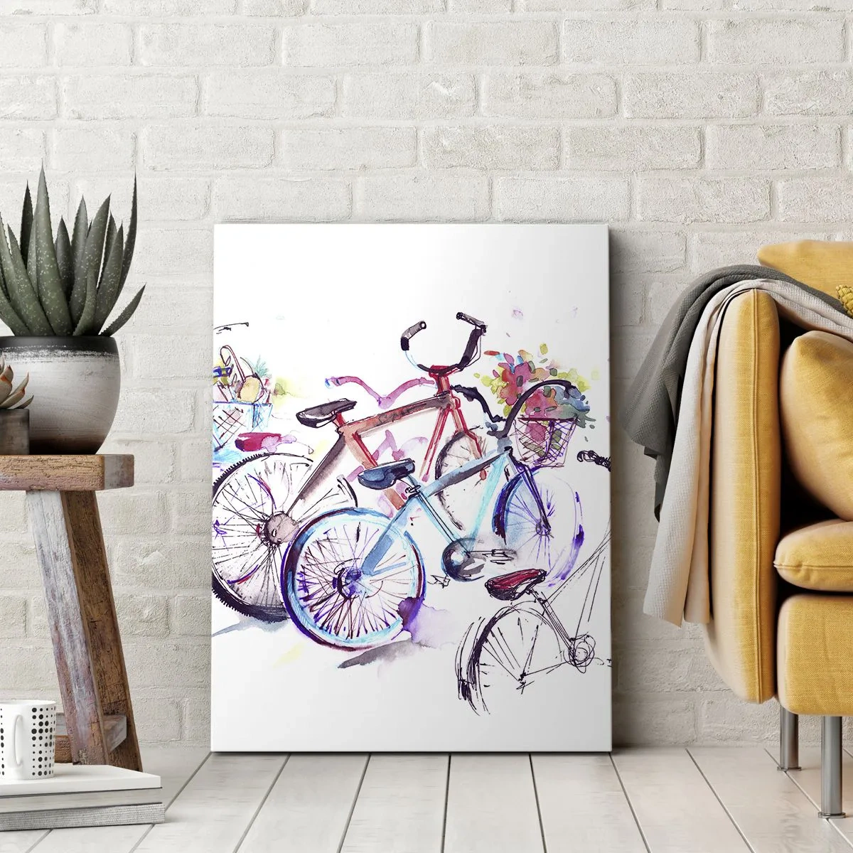 Lærredstryk - Billede på lærred - Antimoto klubmøde - 50x70 cm