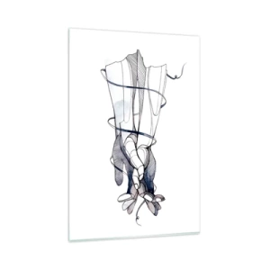 Billede på glas - En undersøgelse af berøring - 80x120 cm