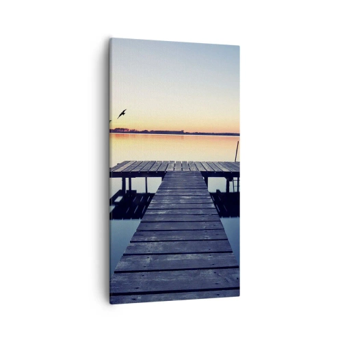 Lærredstryk - Billede på lærred - Det var en god dag - 55x100 cm