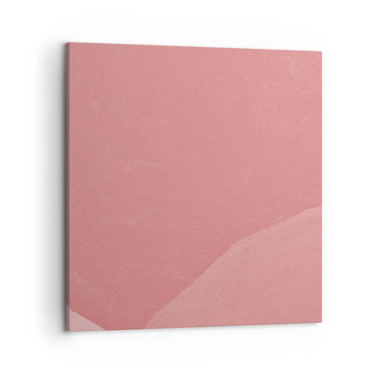 Lærredstryk - Billede på lærred - Organisk komposition i pink - 50x50 cm