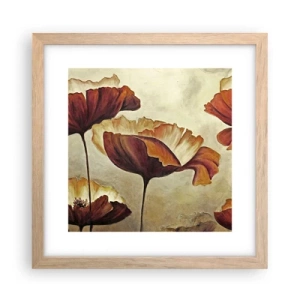 Plakat i ramme af lyst egetræ - Marker - 30x30 cm