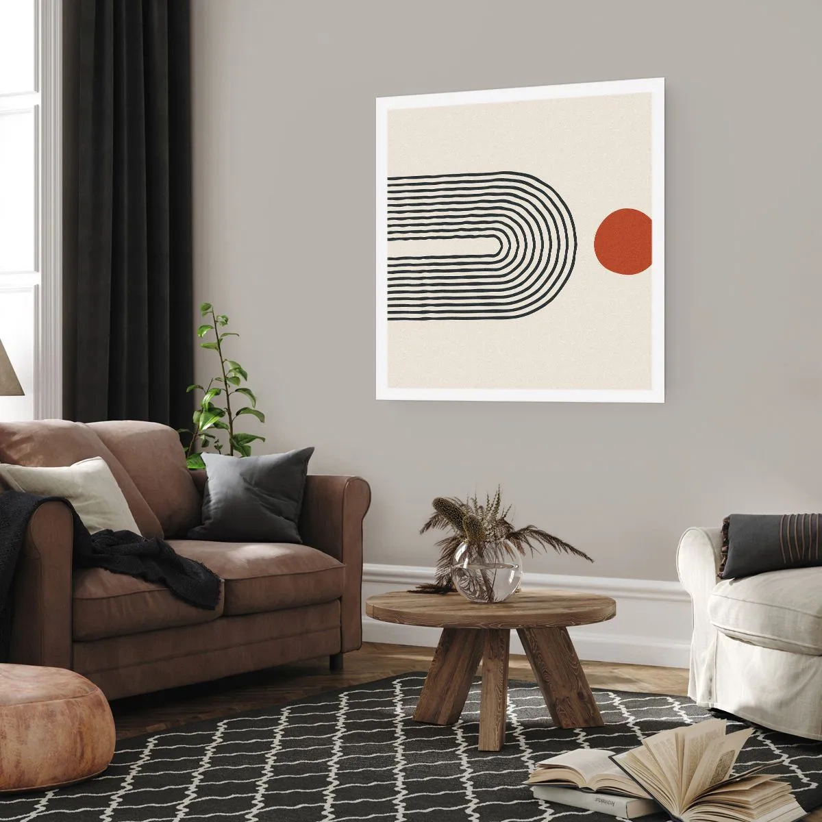 Plakat - Magnetisme af former og farver - 60x60 cm