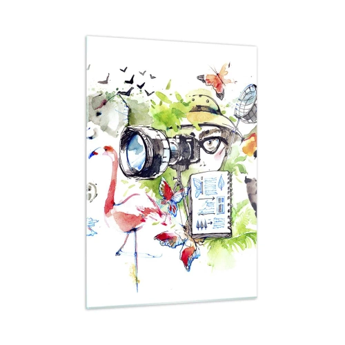 Billede på glas - Gennem en rejsendes linse - 50x70 cm