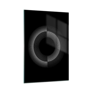 Billede på glas - Sort sol - 70x100 cm