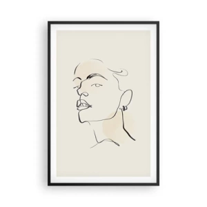 Plakat i sort ramme - Et stolt blik - 61x91 cm