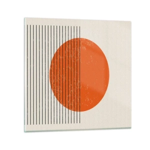 Billede på glas - Altid solen - 30x30 cm