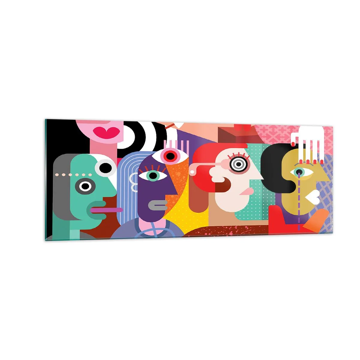 Billede på glas - Vi fra hr. Picasso - 140x50 cm