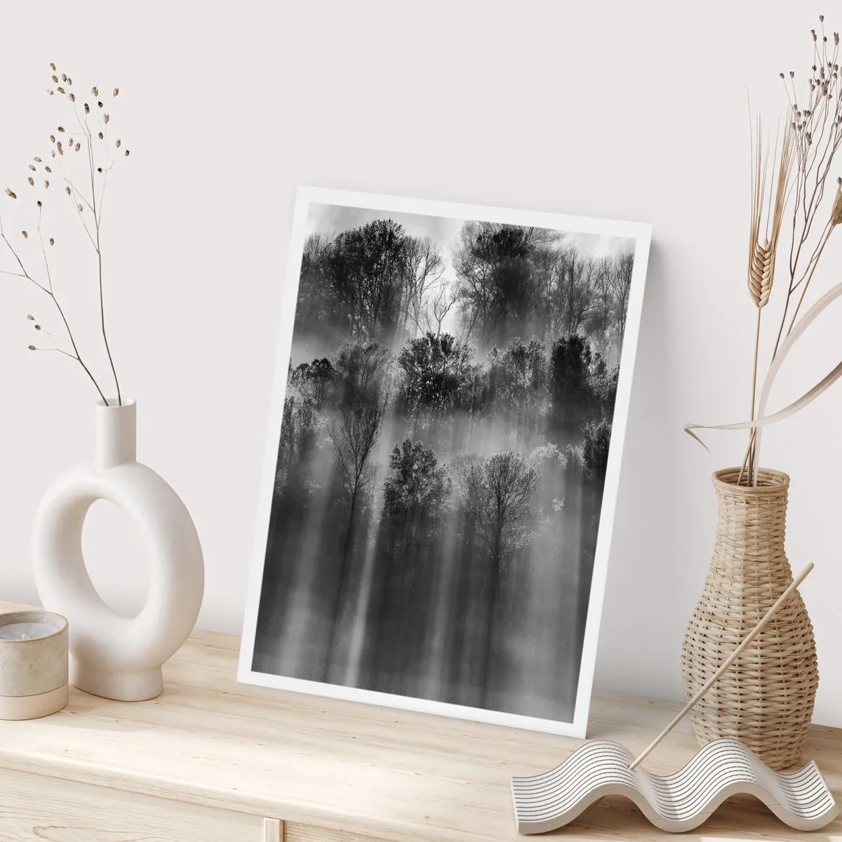 Plakat - I stråler af lys - 40x50 cm