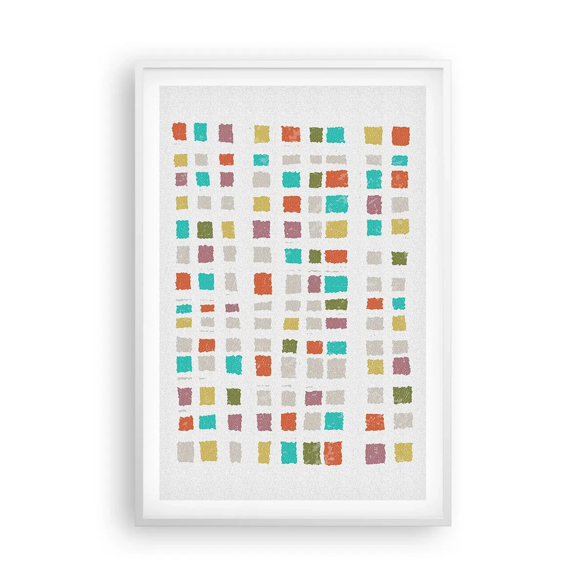 Plakat i hvid ramme - Ukendt leg - 61x91 cm