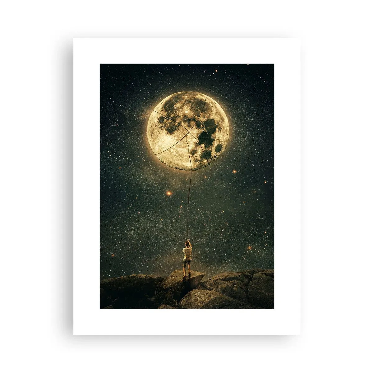 Plakat - En, der stjal månen - 30x40 cm