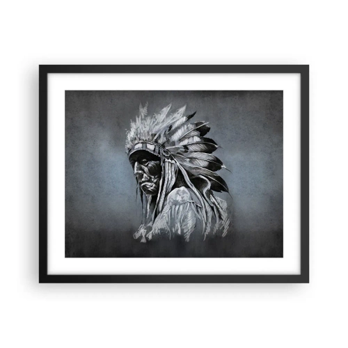 Plakat i sort ramme - Tilbage til rødderne - 50x40 cm