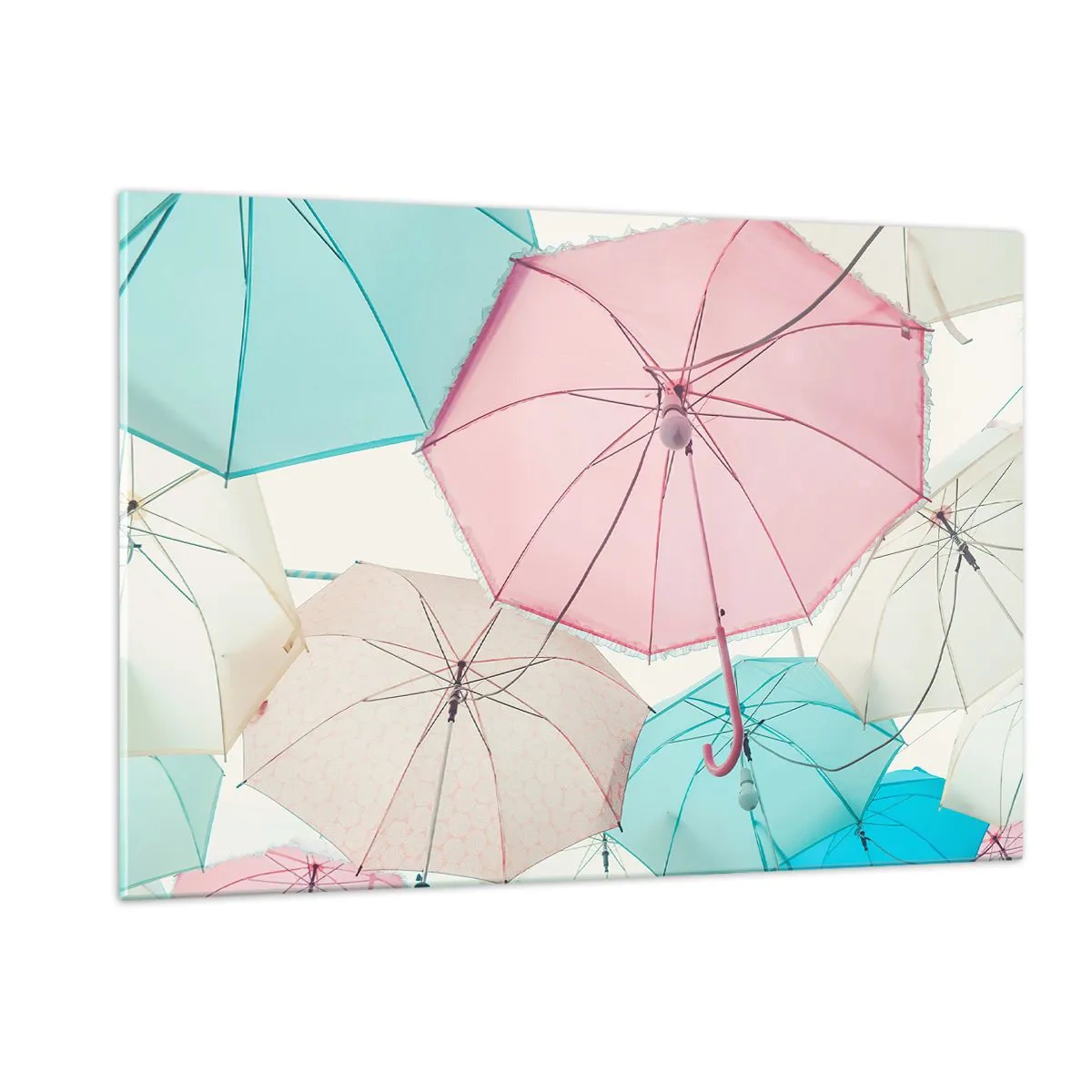 Billede på glas - Nogle gange solskin, andre gange regn - 120x80 cm