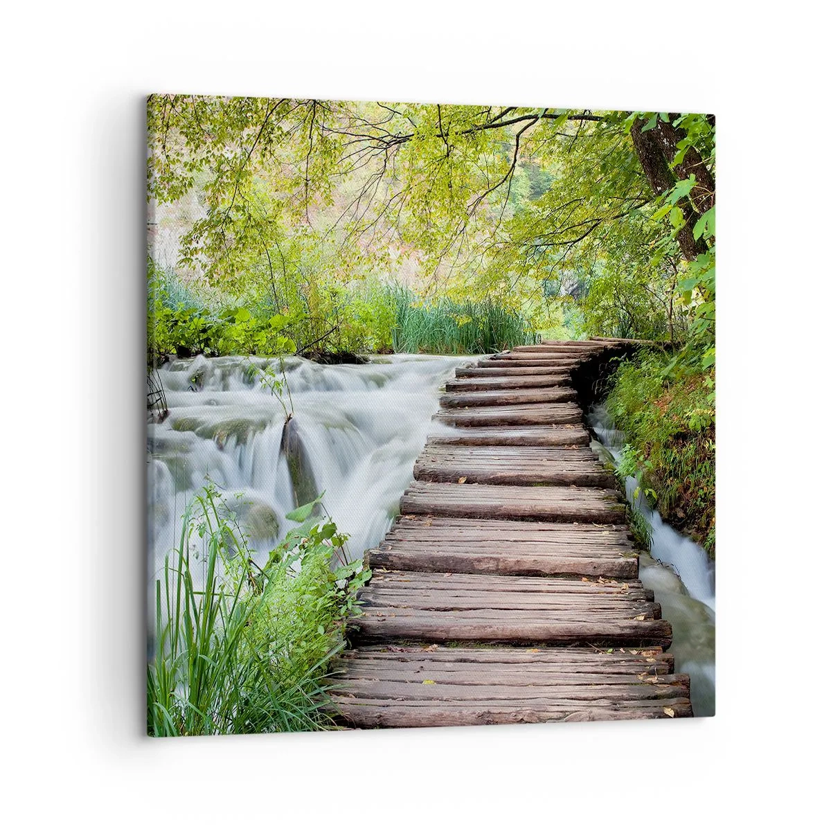 Lærredstryk - Billede på lærred - Overhovedet ikke stille vand - 50x50 cm