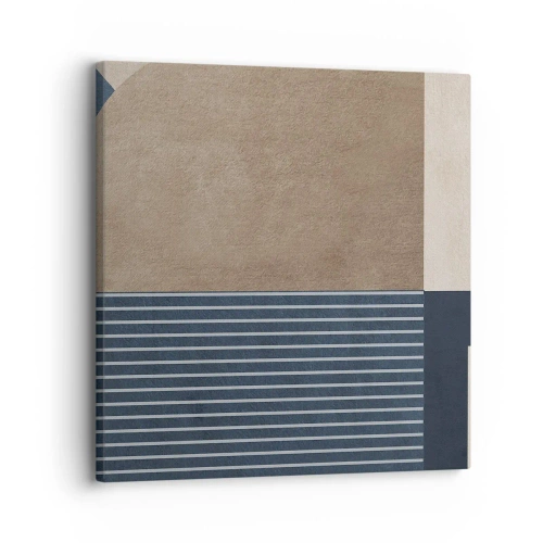 Lærredstryk - Billede på lærred - En komposition af enkelhed og rundhed - 30x30 cm