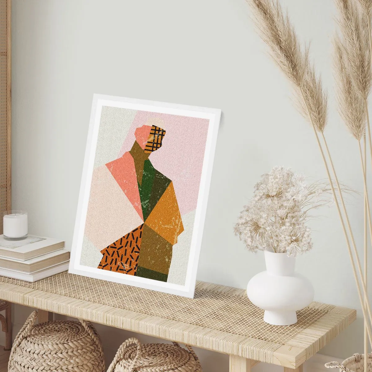 Plakat i hvid ramme - Mennesket - et komplekst væsen - 70x100 cm