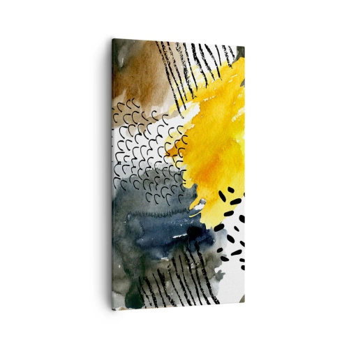 Lærredstryk - Billede på lærred - Et møde mellem elementerne - 55x100 cm