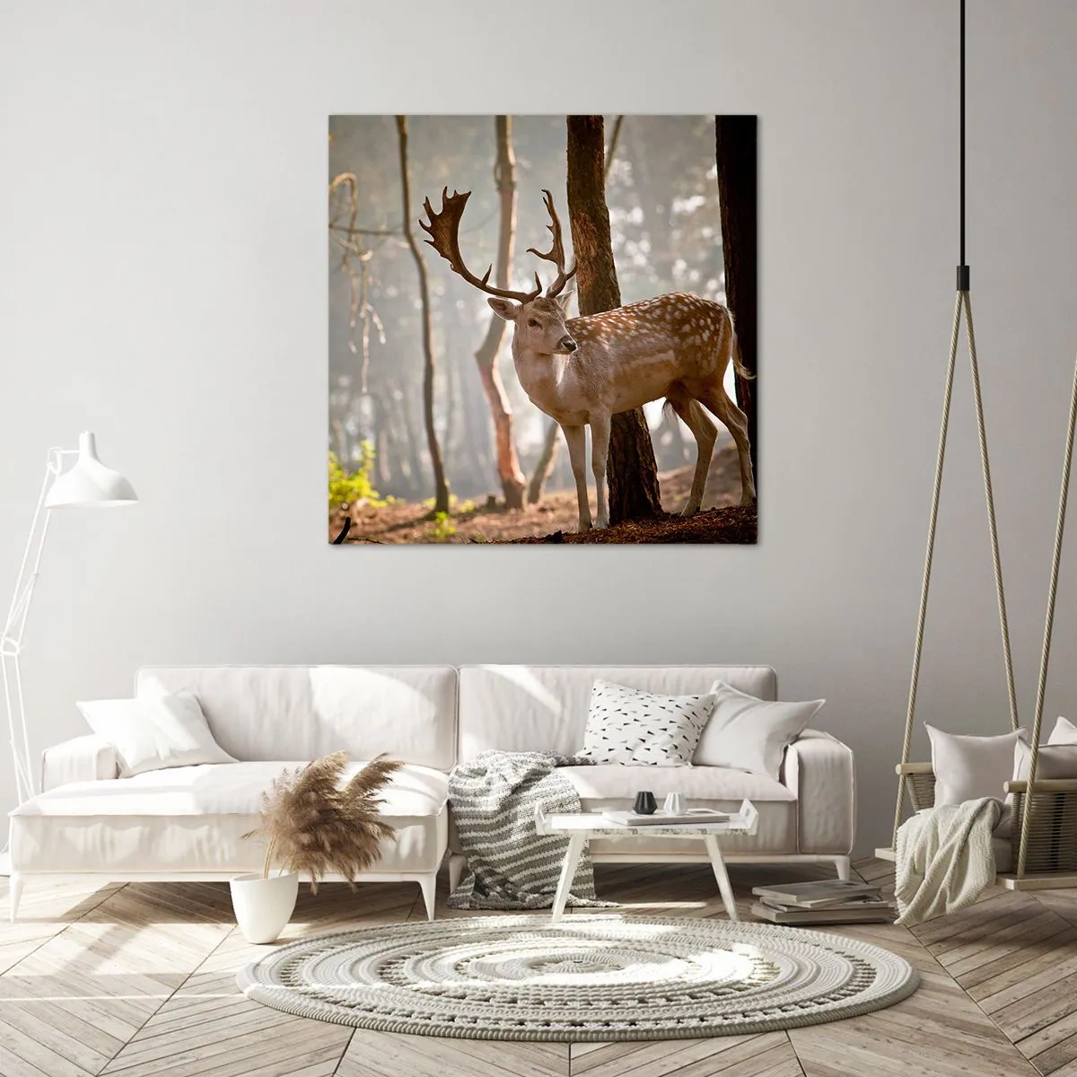 Lærredstryk - Billede på lærred - Ungdommens lys - 40x40 cm