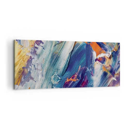 Lærredstryk - Billede på lærred - Forvirring af farver - 100x40 cm