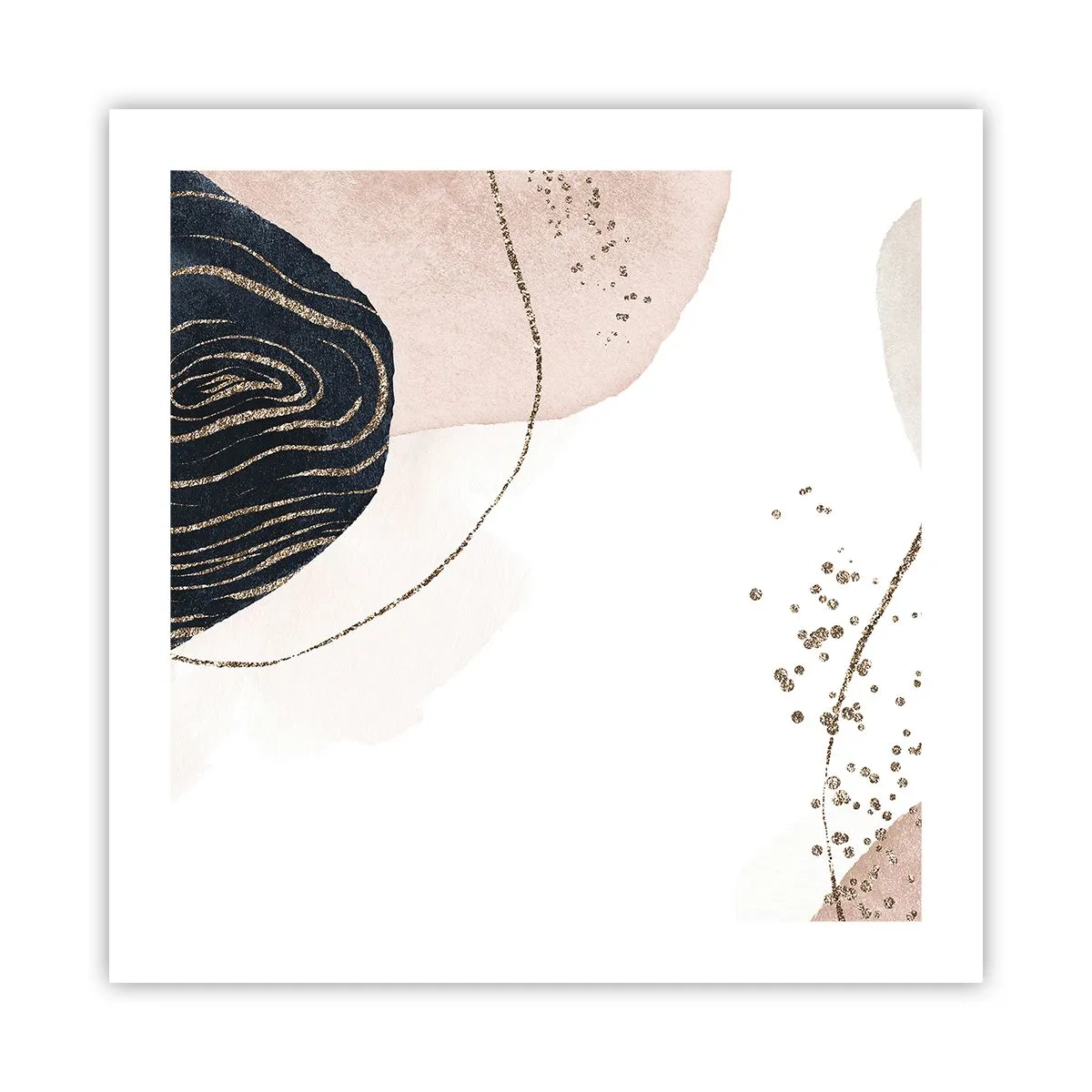 Plakat - Alt flyder - 50x50 cm