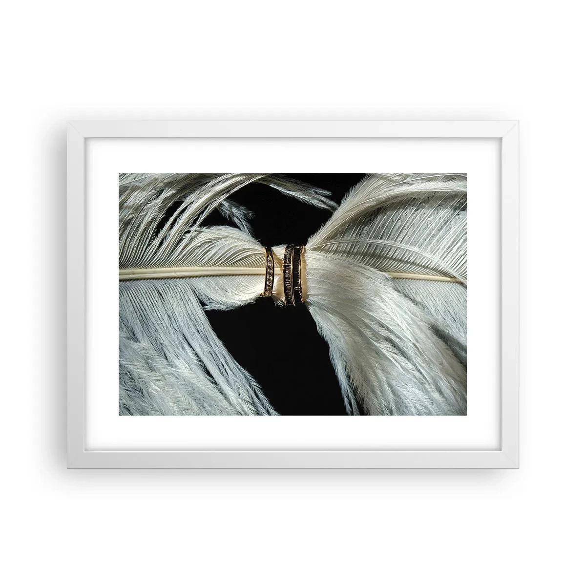 Plakat i hvid ramme - ...og jeg vil ikke forlade dig... - 40x30 cm