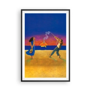 Plakat i sort ramme - Mere end en stjerne fra himlen - 61x91 cm