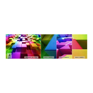 Prøve Fototapet Premium Sand - Op-art sammen som et team - Abstraktion, Grafik, 3D - 100x30 cm