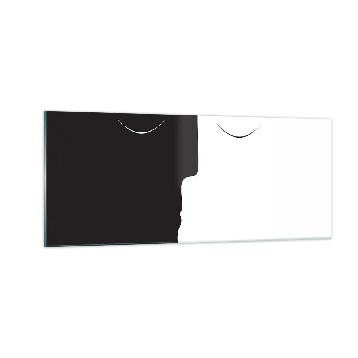 Billede på glas - Modsætningernes enhed - 100x40 cm