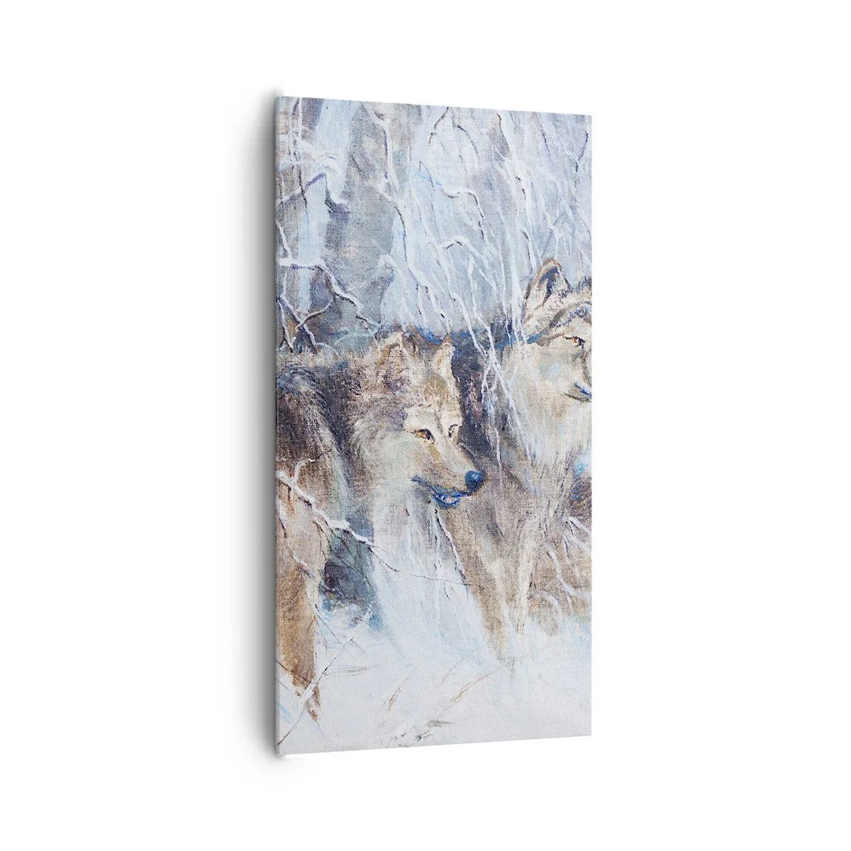 Lærredstryk - Billede på lærred - OBS! På vej... - 65x120 cm