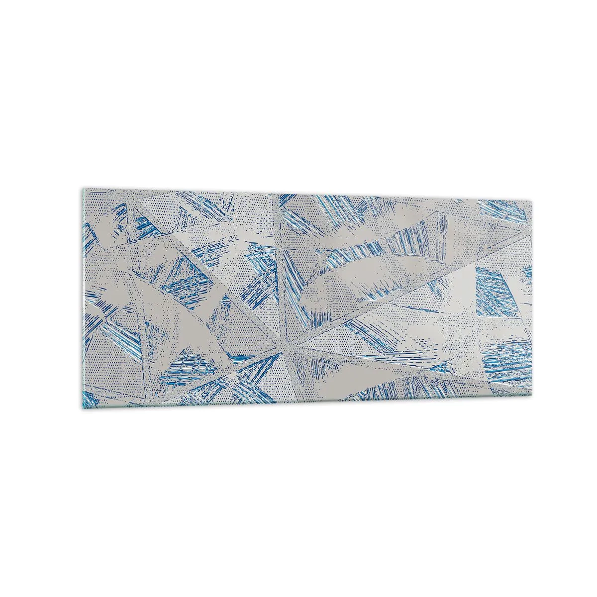 Billede på glas - I en gråblå labyrint - 120x50 cm