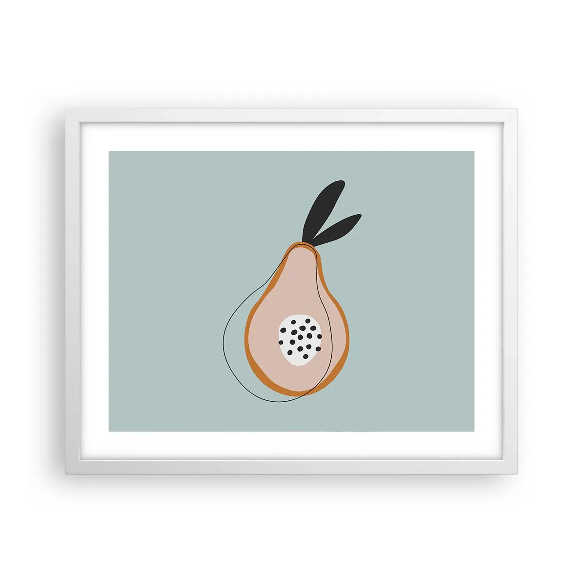 Plakat i hvid ramme - Trænge ind i tingenes natur - 50x40 cm