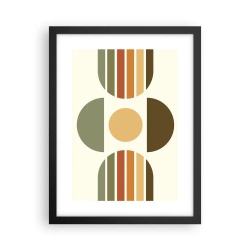 Plakat i sort ramme - I jordfarver - 30x40 cm