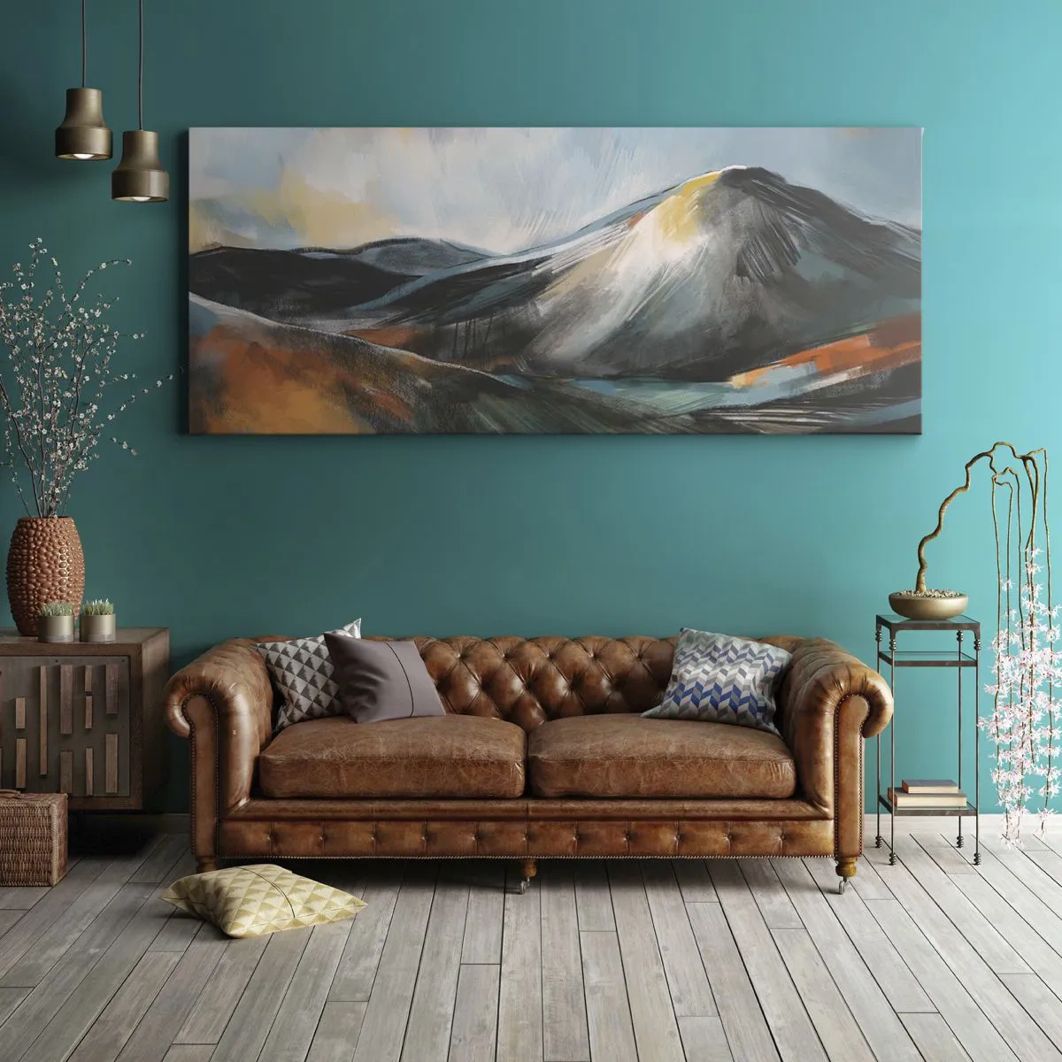 Lærredstryk - Billede på lærred - Rå og smuk - 160x50 cm
