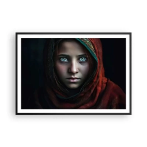 Plakat i sort ramme - Østens prinsesse - 100x70 cm