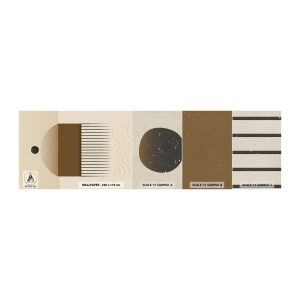 Prøve Fototapet Premium Canvas - Forskellige stater - Abstraktion, Stykke, Minimalisme - 100x30 cm