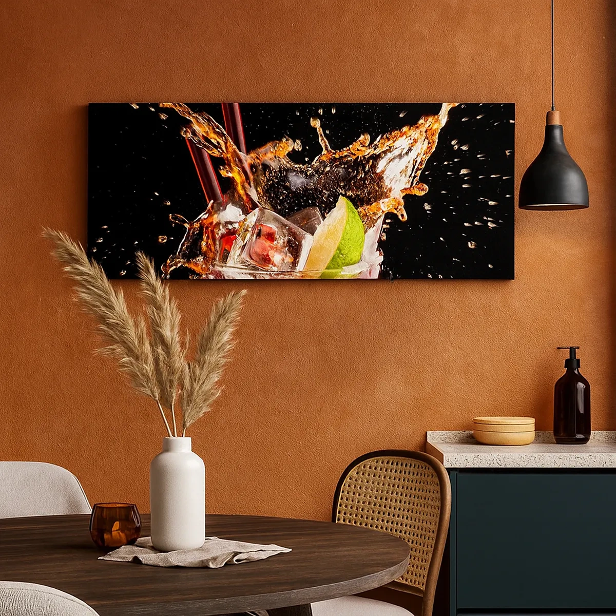 Lærredstryk - Billede på lærred - Glæde og farveenergi - 30x30 cm