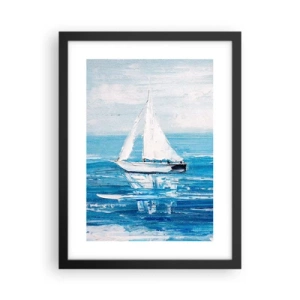 Plakat i sort ramme - Med en ven ved din side - 30x40 cm