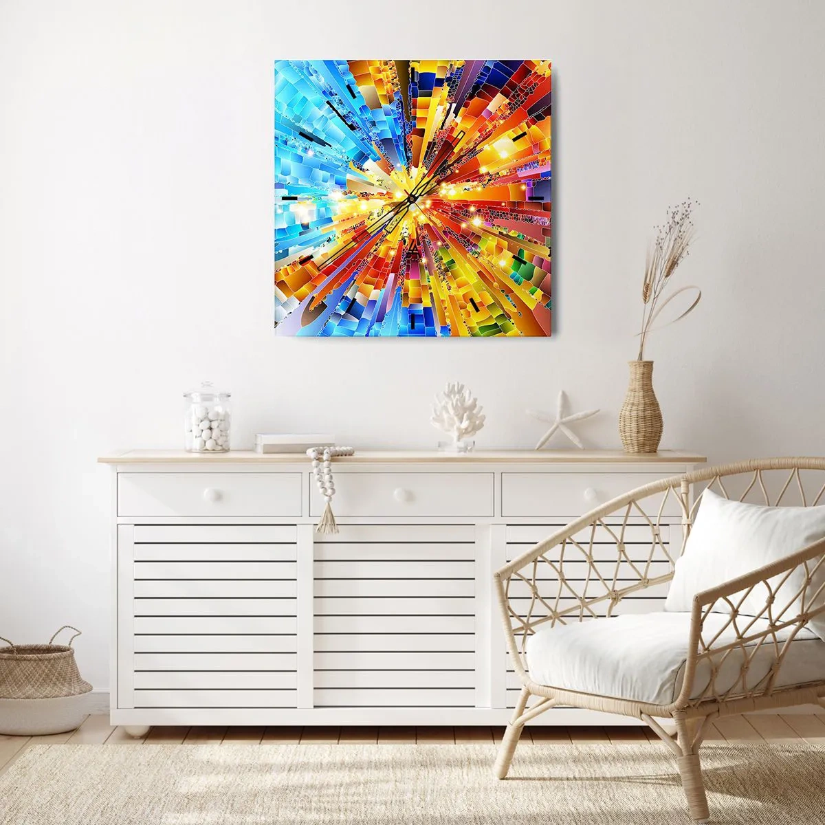 Vægur, Uret - In medias res - 40x40 cm