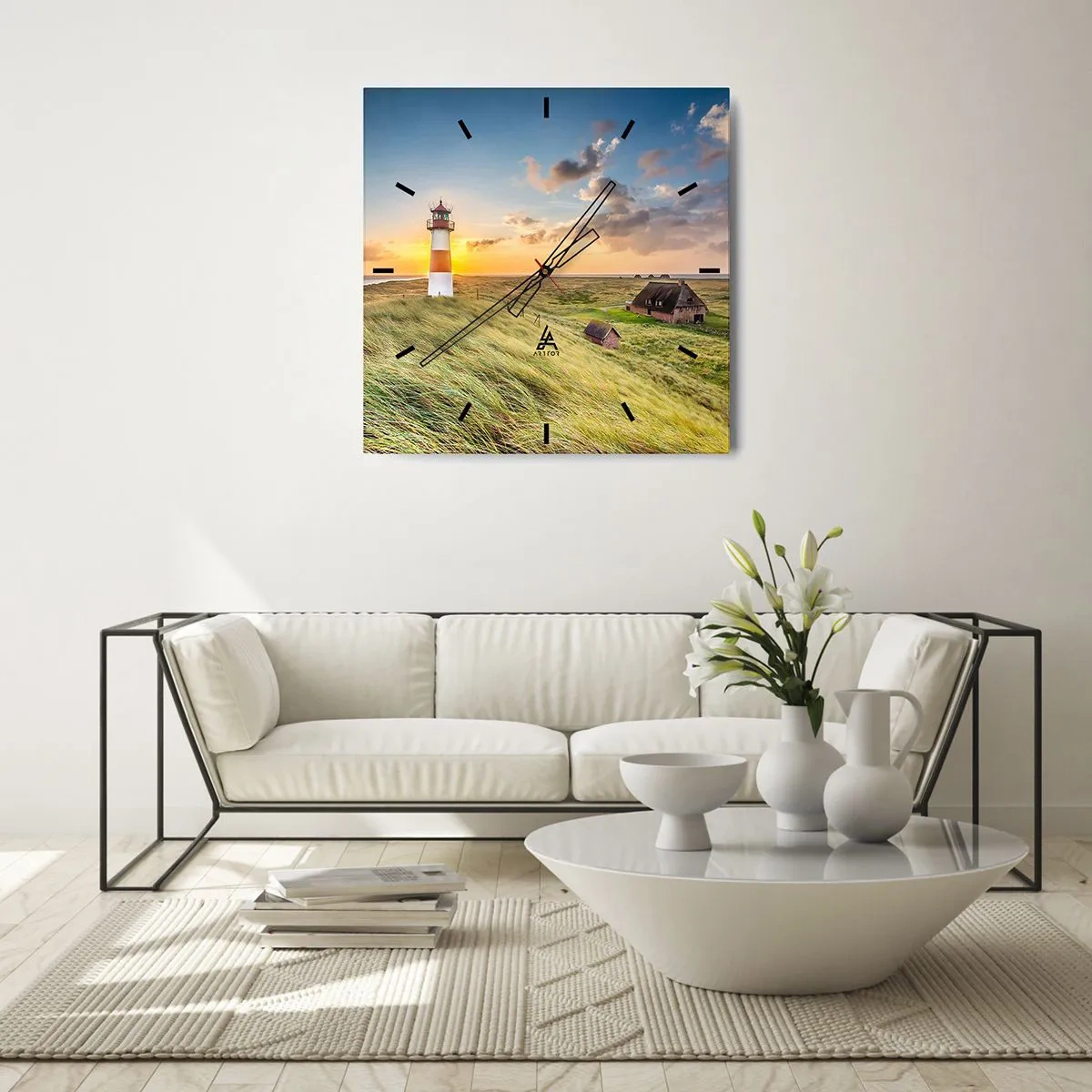 Vægur, Uret - Mellem bølgerne - 30x30 cm